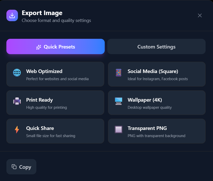 Export & Share